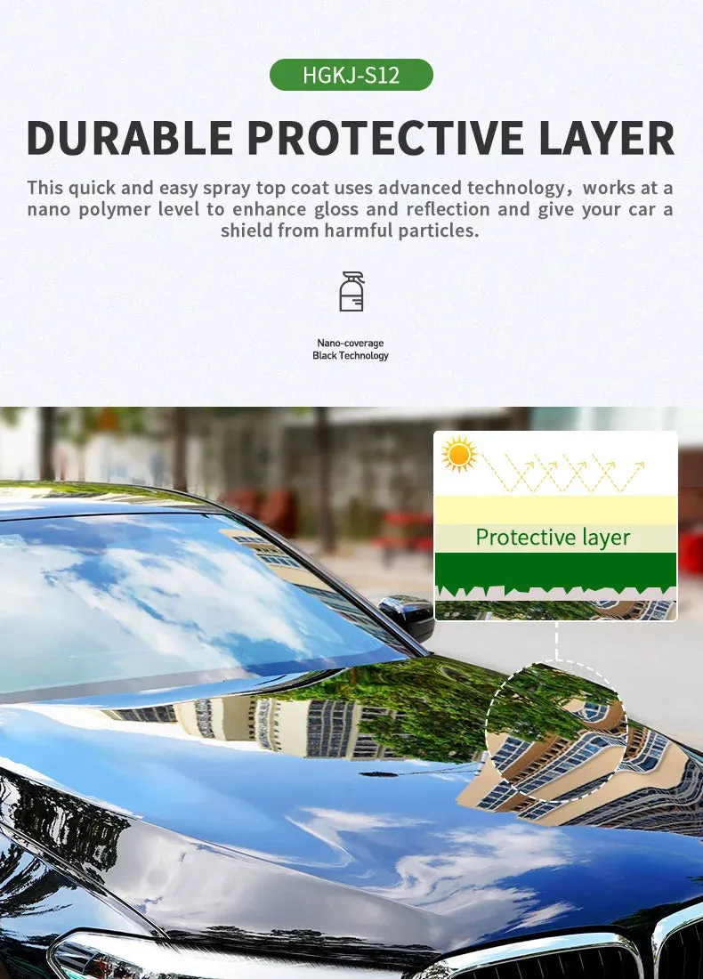 300ML Car Ceramic Coating Wax Liquid Glass Spray for Hydrophobic Shine and Protection