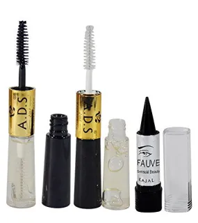 ADS 2IN1 Waterproof Transparent Gel Mascara Pack of 1 And Free Kajal-PHMP