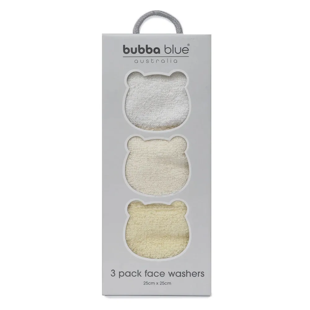 Bubba Blue Wash Cloths 3 Pack