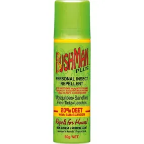 Bushman Insect Repellent Plus DEET 20% Sunscreen Aerosol 50g