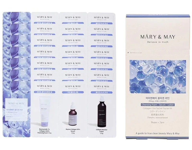 FREE GIFT | MARY&MAY WHITE COLLAGEN LINE 3 STEP SACHET