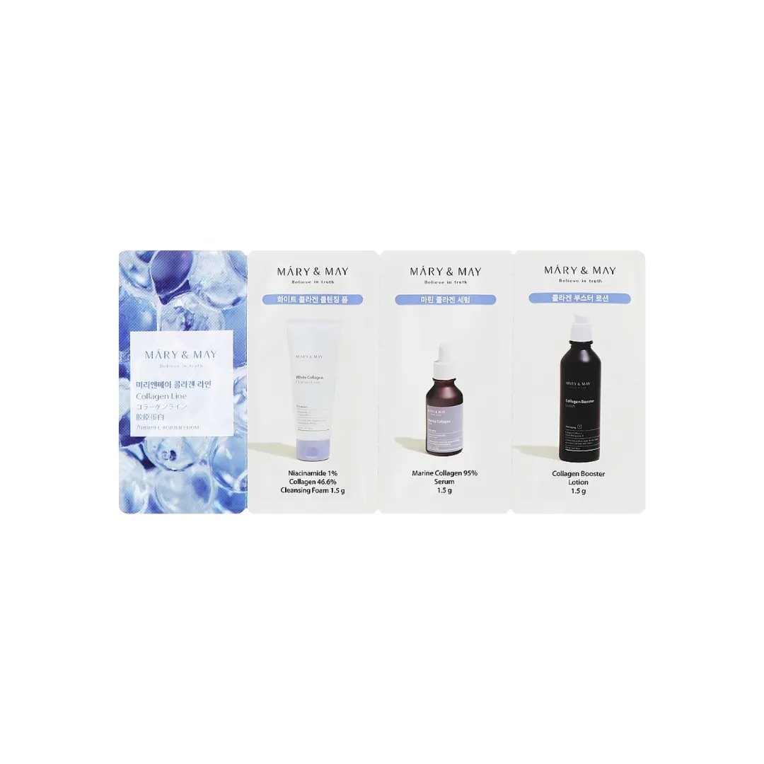 FREE GIFT | MARY&MAY WHITE COLLAGEN LINE 3 STEP SACHET