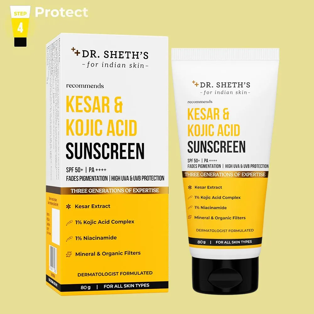 Kesar & Kojic Acid Sunscreen - 80g