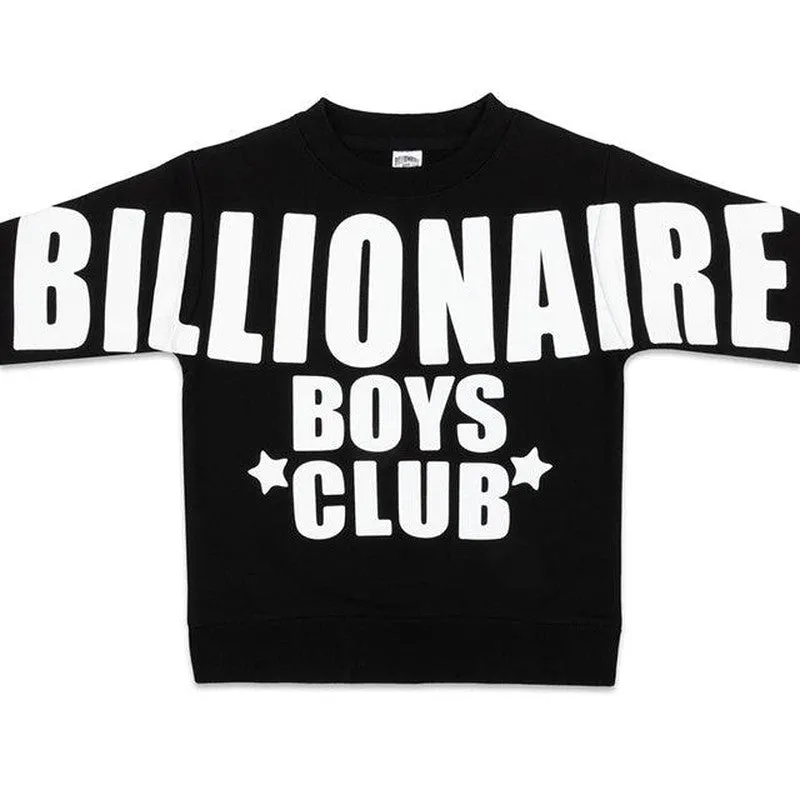 Kid’s BB Coverage Crewneck Sweater, black