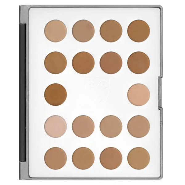Kryolan HD Micro Foundation Cream Mini-Palette 18 Colors