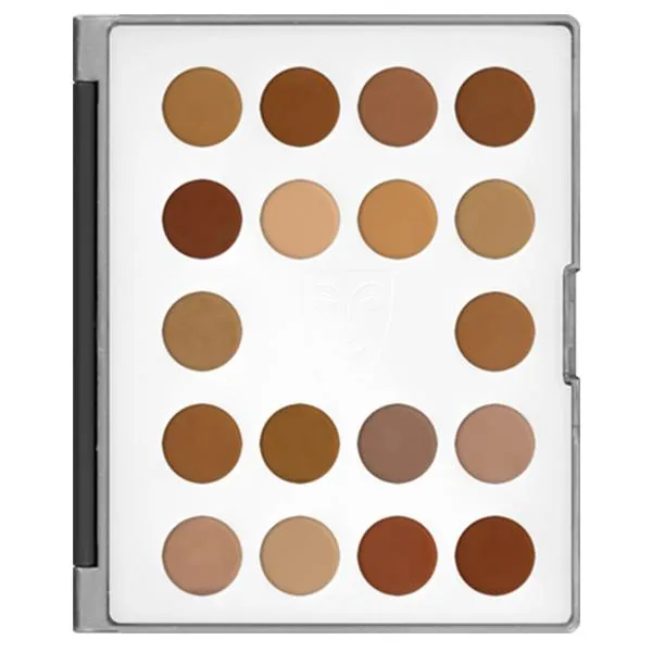 Kryolan HD Micro Foundation Cream Mini-Palette 18 Colors
