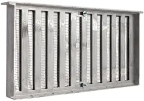 Master Flow 500 Foundation Vent, 28 sq-in Net Free Ventilating Area, Aluminum :EA: QUANTITY: 12