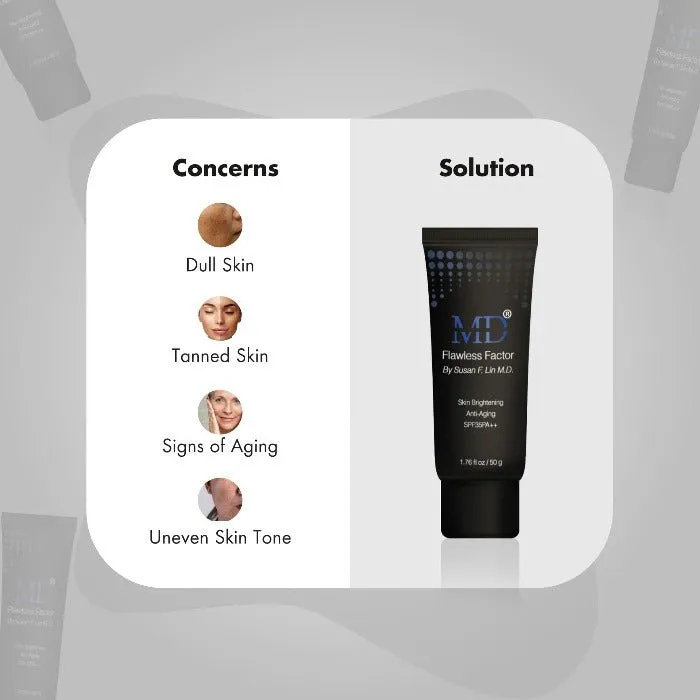MD® Flawless Factor BB Cream- Anti-Aging & Skin Brightening| MD®- 1.76 Fl Oz