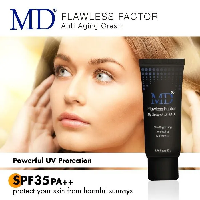 MD® Flawless Factor BB Cream- Anti-Aging & Skin Brightening| MD®- 1.76 Fl Oz