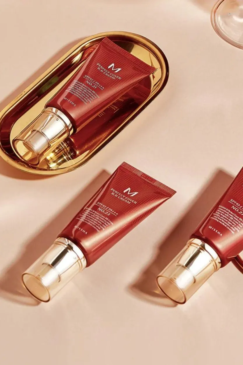 Missha - Perfect Cover B.B Cream, SPF 42 PA    (29 Caramel Beige) - 50ml