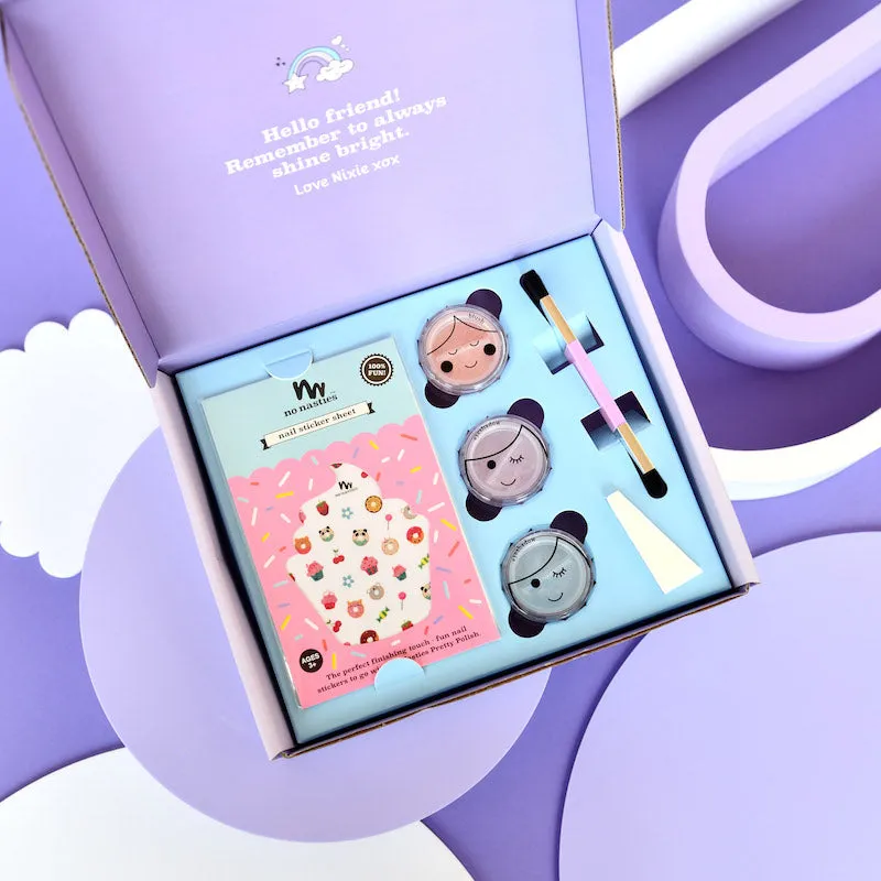 No Nasties Pretty Play Kids Makeup Goody Pack Purple - Nixie