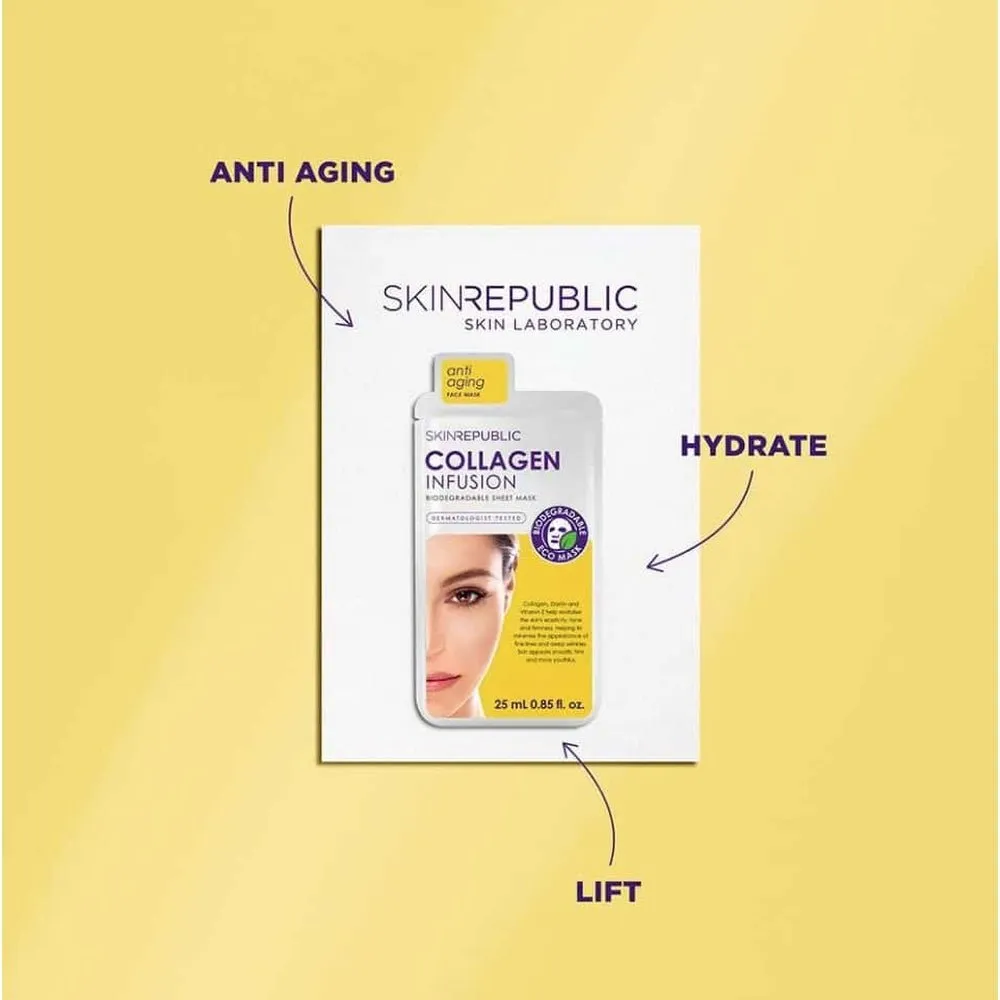 Skin Republic Collagen Serum Face Mask Sheet