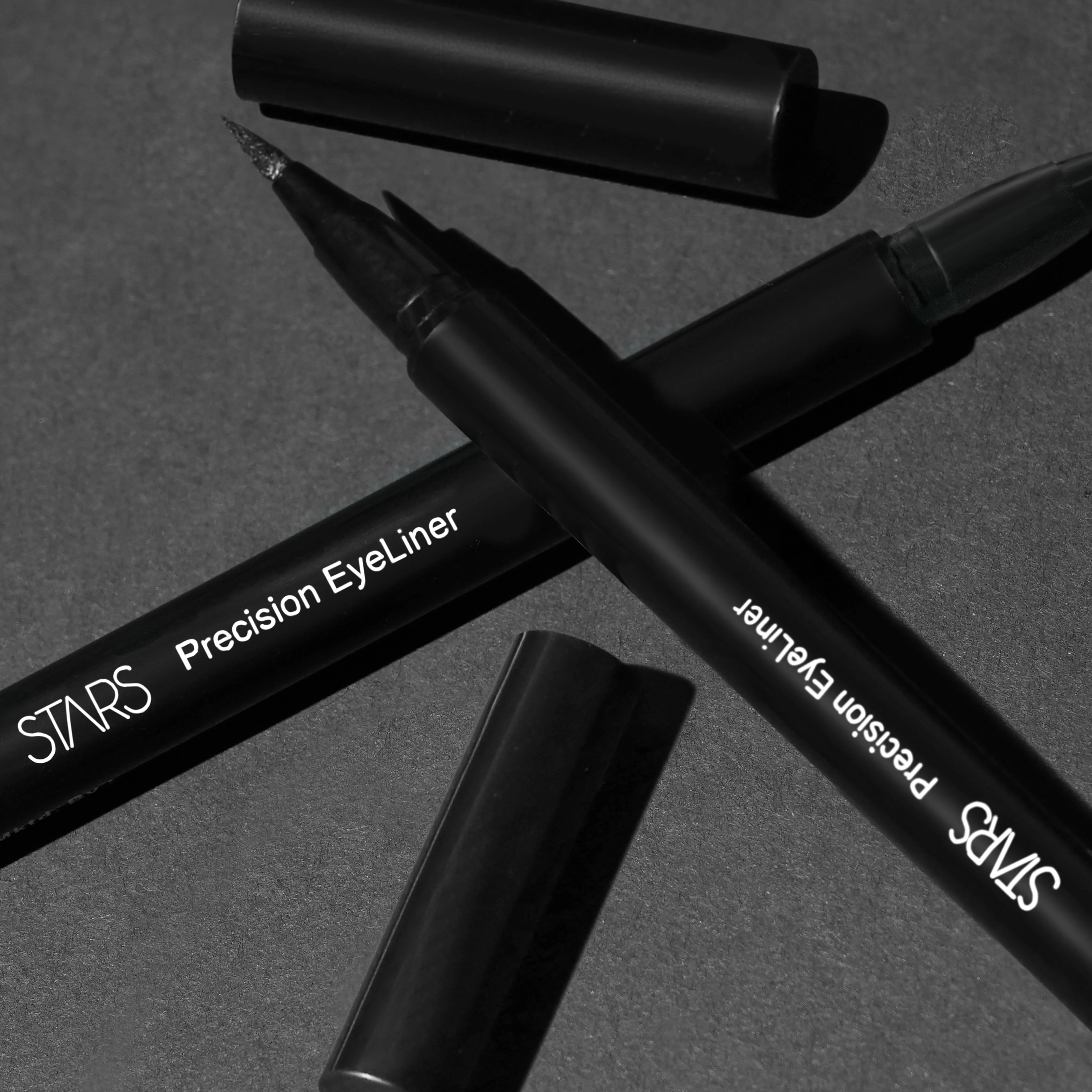 Stars Cosmetics No.02 Waterproof, Smudge proof Fine Tip, precision Eyeliner 1ml
